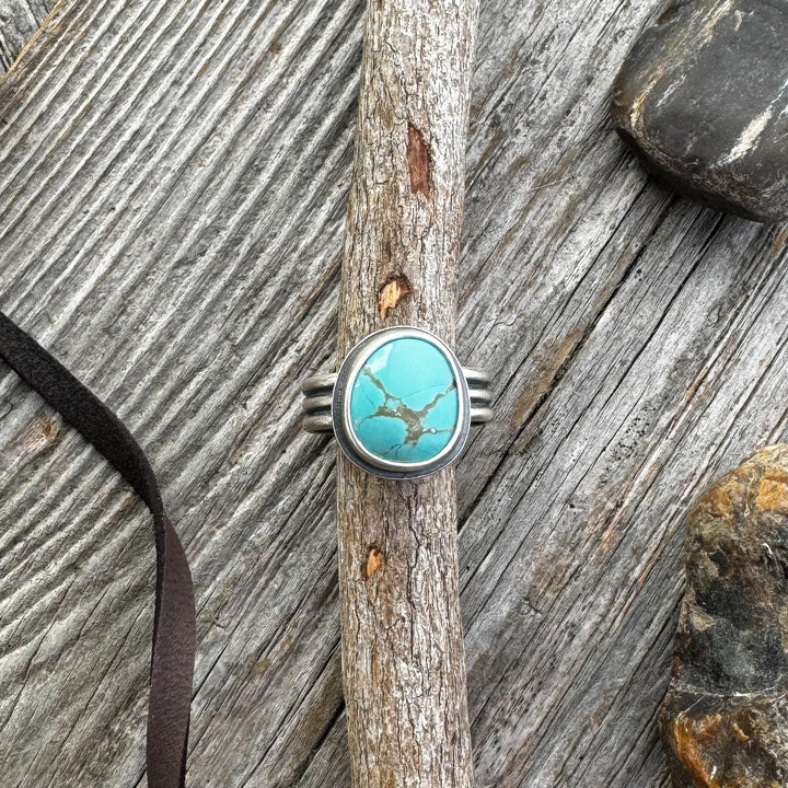 Number 8 Turquoise Ring, Size 10