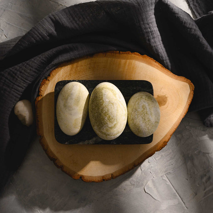 Hazel River Stone Salt Soap Trio
