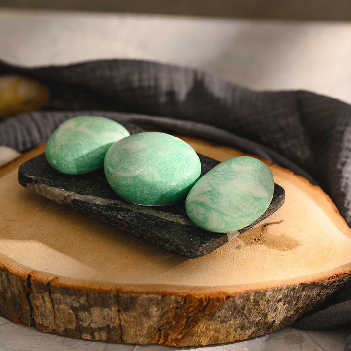 Liz River Stone Salt Soap Trio