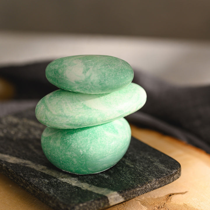 Liz River Stone Salt Soap Trio