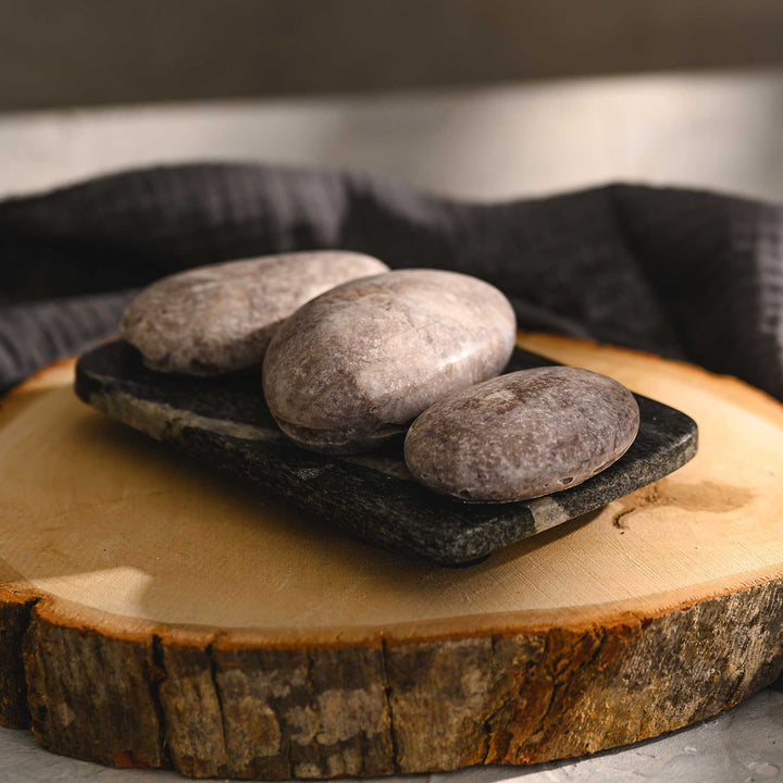 Nora River Stone Salt Soap Trio