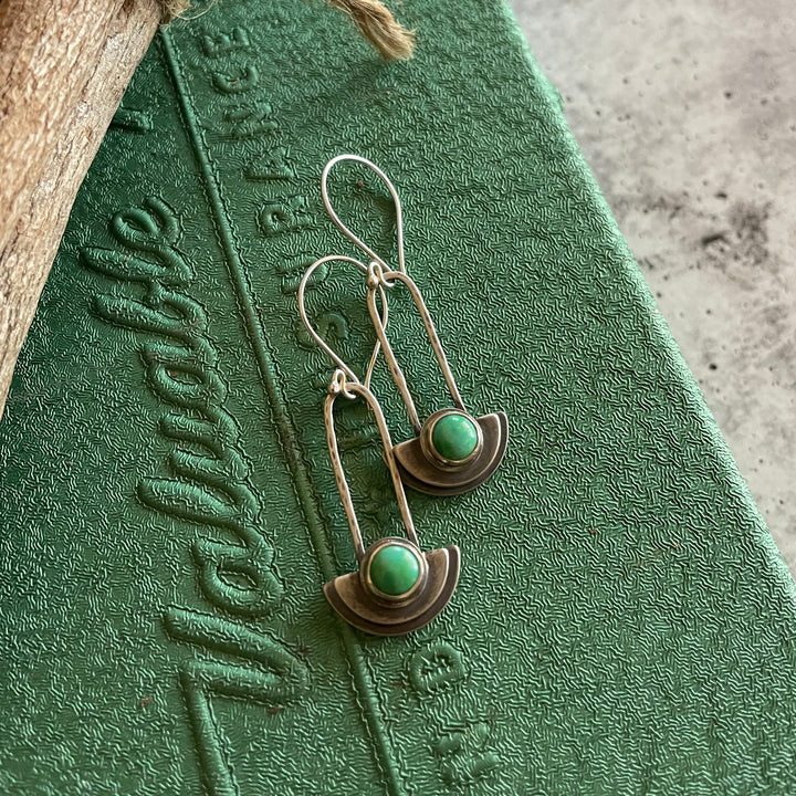 Kate Turquoise Half Circle Earring 1