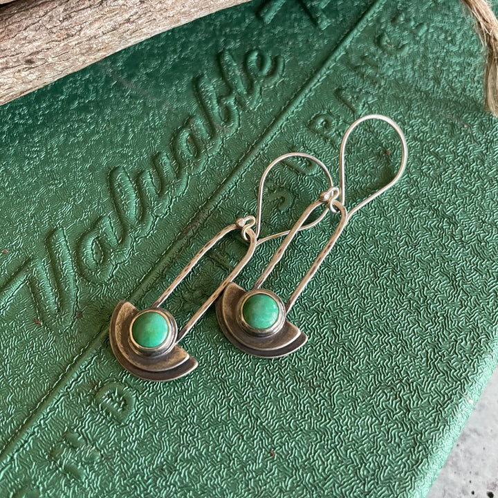Kate Turquoise Half Circle Earring 1