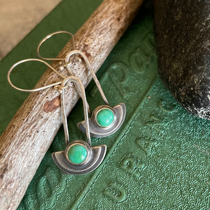 Kate Turquoise Half Circle Earring 1
