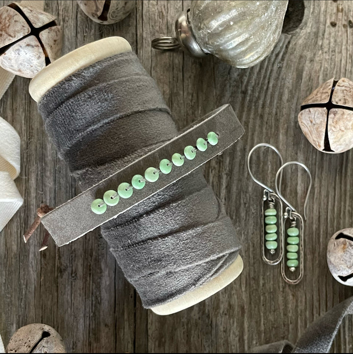 *Variscite, Leather & Silver