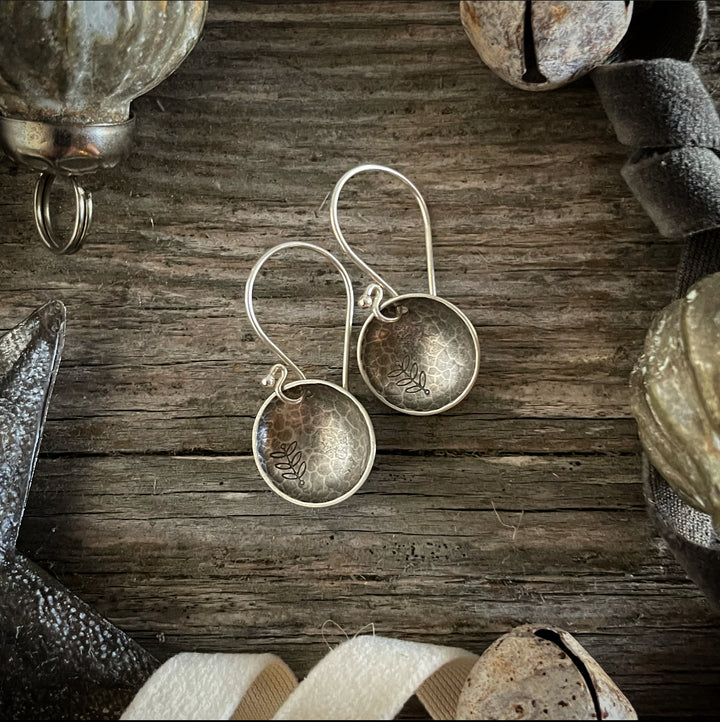 Hammered Concave Margo Earrings