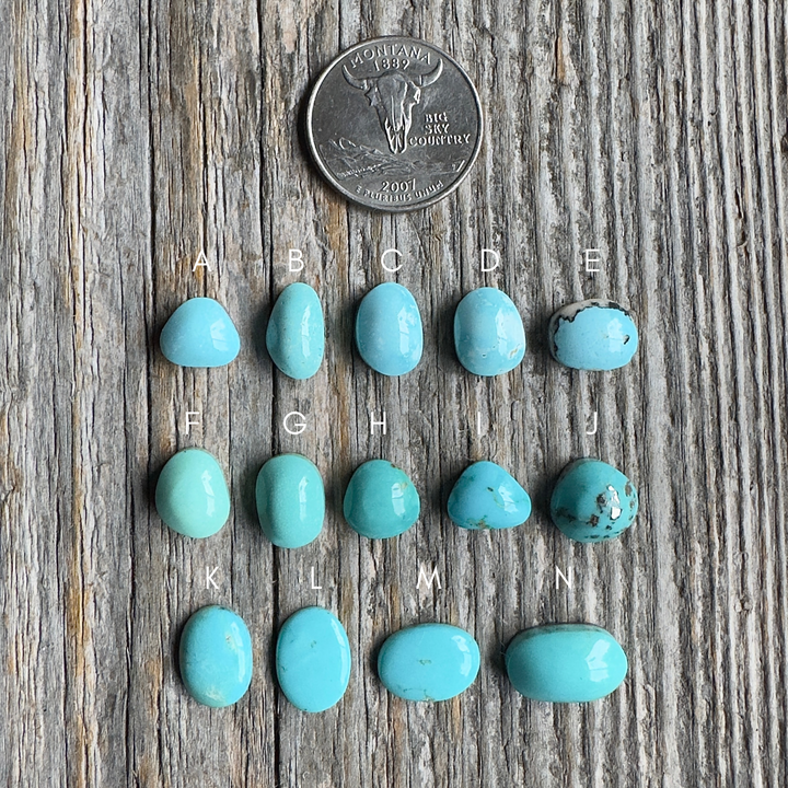 *Turquoise and Sterling Silver Hair Tie