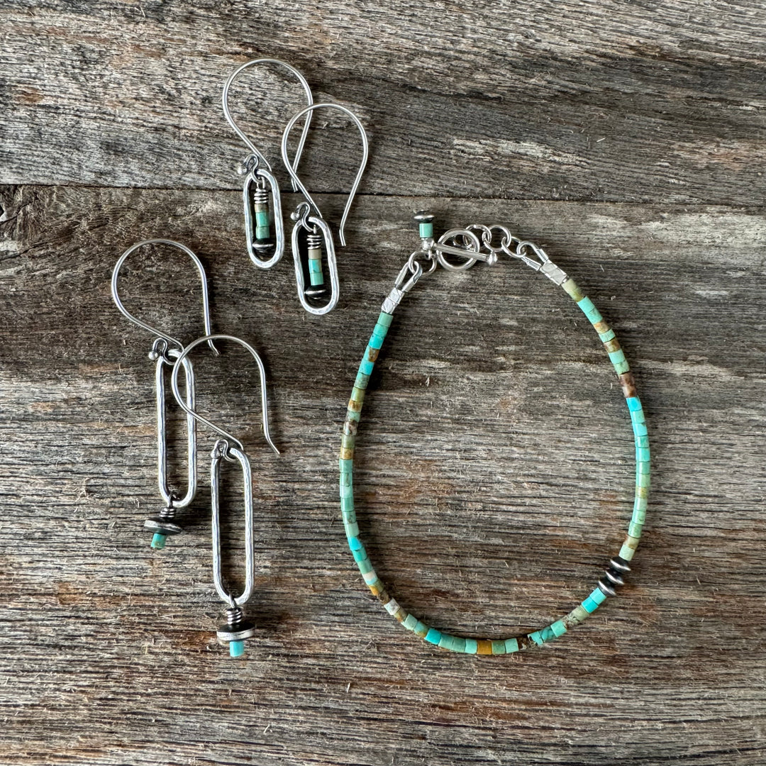 Kingman Turquoise Collection - Bracelet or Earring