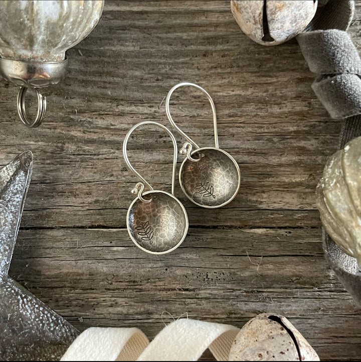 Hammered Concave Margo Earrings
