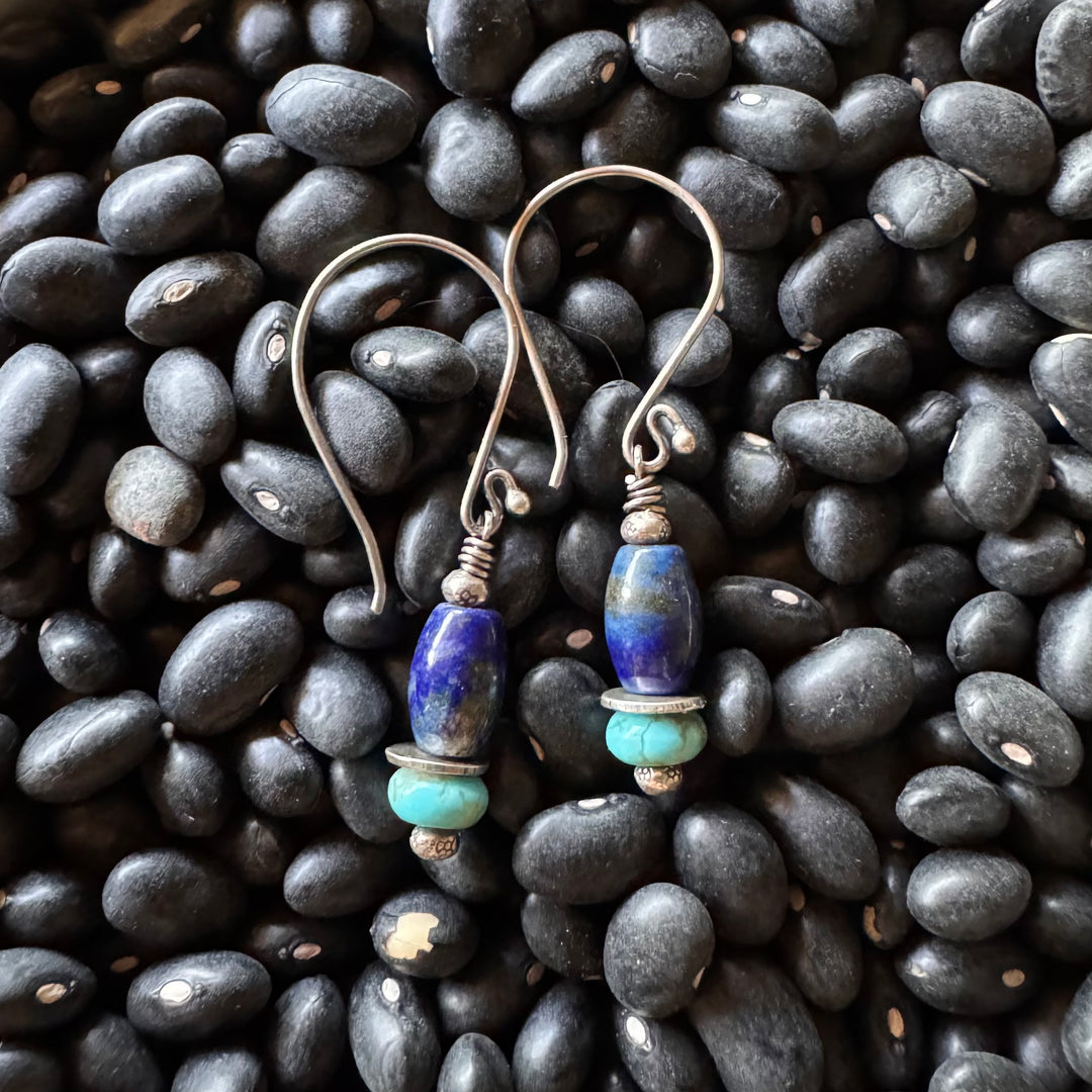 Lapis and Turquoise Earrings