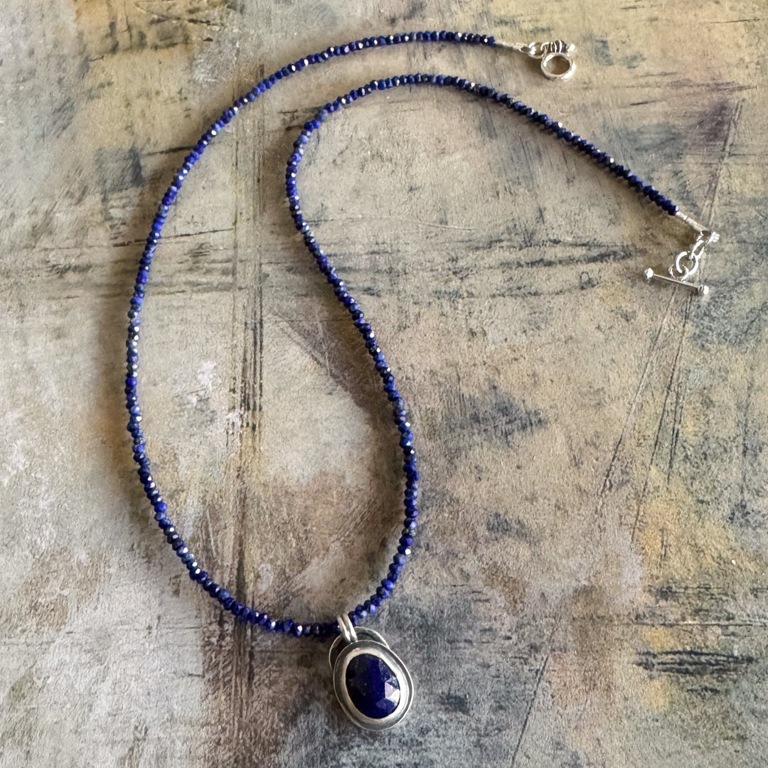 Midnight Sun Lapis Necklace