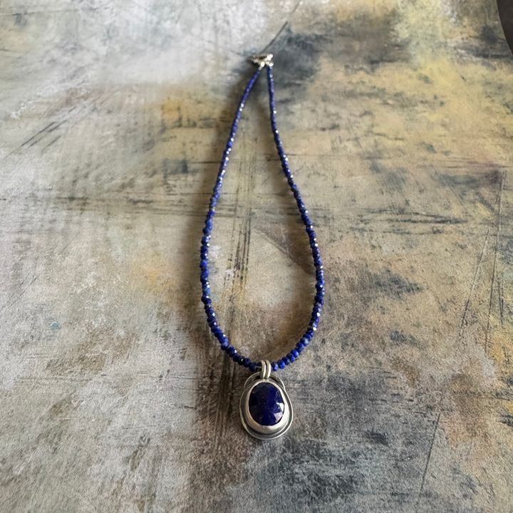 Midnight Sun Lapis Necklace