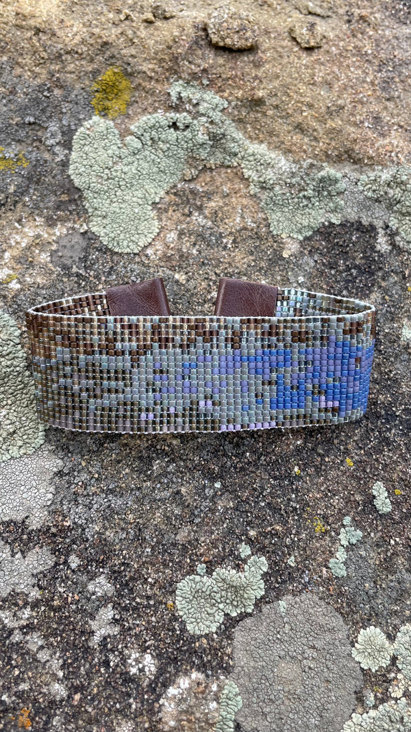 Rainbow Trout Seed Bead Cuff